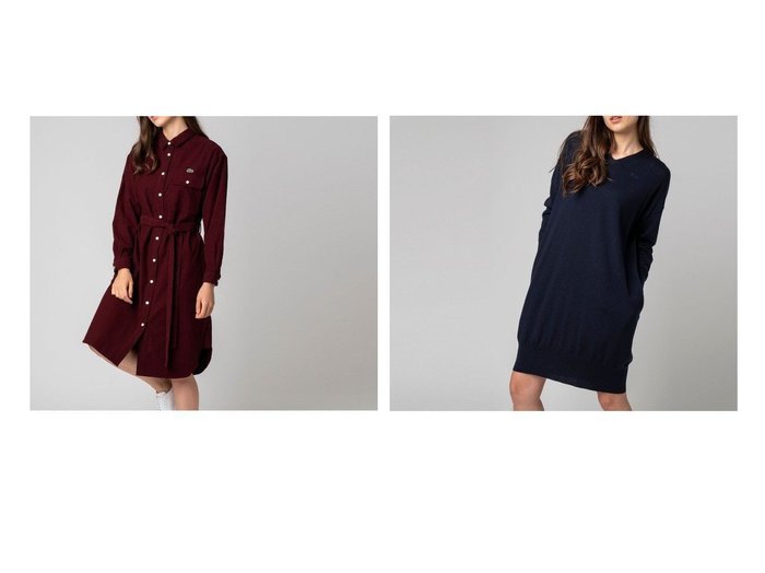 Lacoste ラコステ のウォッシュドコーデュロイワンピース ウールvネックニットワンピース ワンピース ドレスのおすすめ 人気 レディースファッションの通販 おすすめのファッション通販アイテム 人気 トレンドファッション 服の通販 Founy ファニー Id