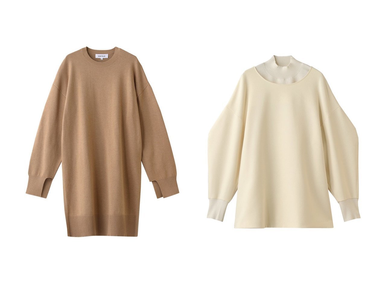 ENFOLD ハイツイストWO SHIRT×カットPULLOVER-