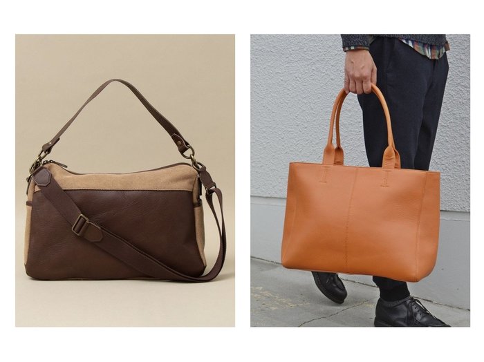 Ships Men シップス のbonfanti キャンバス レザー ショルダーバッグ Sc カウレザー トートバッグ Men 男性のおすすめ 人気トレンド メンズファッションの通販 おすすめのファッション通販アイテム 人気 トレンドファッション 服の通販 Founy ファニー