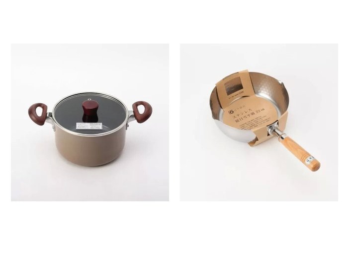 【212 KITCHEN STORE / GOODS/トゥーワントゥーキッチンストア】のクラッセ IH対応両手鍋 20cm&日々道具 ステンレス雪平鍋 22cm 【INTERIOR】おすすめ！人気、インテリア・家具  おすすめ人気トレンドファッション通販アイテム インテリア・キッズ・メンズ・レディースファッション・服の通販 founy(ファニー) https://founy.com/ なめらか コーティング |ID:crp329100000008217