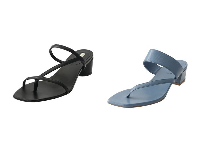 【CHEMBUR/チェンバー】の【ELLE SHOP限定】トングスラントサンダル&トングスラントサンダル シューズ・靴のおすすめ！人気、トレンド・レディースファッションの通販  おすすめ人気トレンドファッション通販アイテム インテリア・キッズ・メンズ・レディースファッション・服の通販 founy(ファニー) https://founy.com/ ファッション Fashion レディースファッション WOMEN サンダル デニム バランス ラップ 春 |ID:crp329100000009075