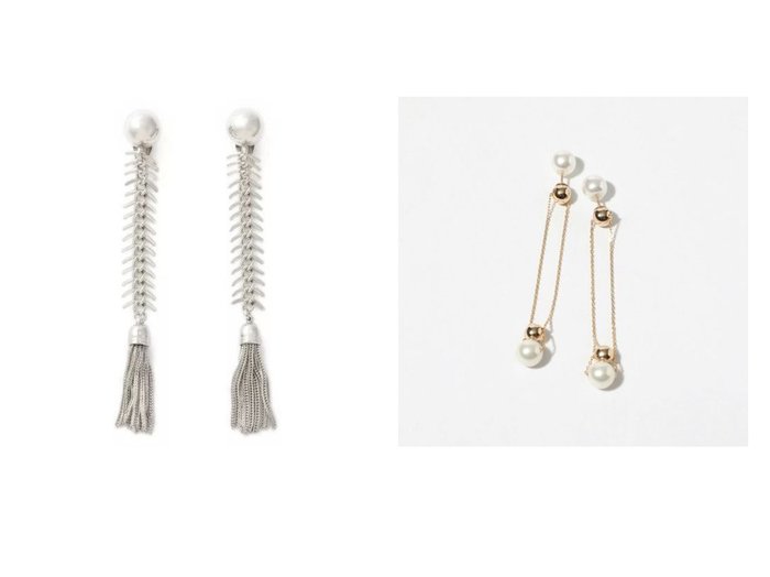 【TOGA PULLA/トーガ プルラ】のFish bone earrings&【jour couture/ジュール クチュール】のWaver.02 ピアス おすすめ！人気、トレンド・レディースファッションの通販 おすすめ人気トレンドファッション通販アイテム インテリア・キッズ・メンズ・レディースファッション・服の通販 founy(ファニー) https://founy.com/ ファッション Fashion レディースファッション WOMEN ジュエリー Jewelry リング Rings イヤリング Earrings 2021年 2021 2021 春夏 S/S SS Spring/Summer 2021 S/S 春夏 SS Spring/Summer アクセサリー イヤリング シルバー パール ボトム メタル モチーフ |ID:crp329100000013884