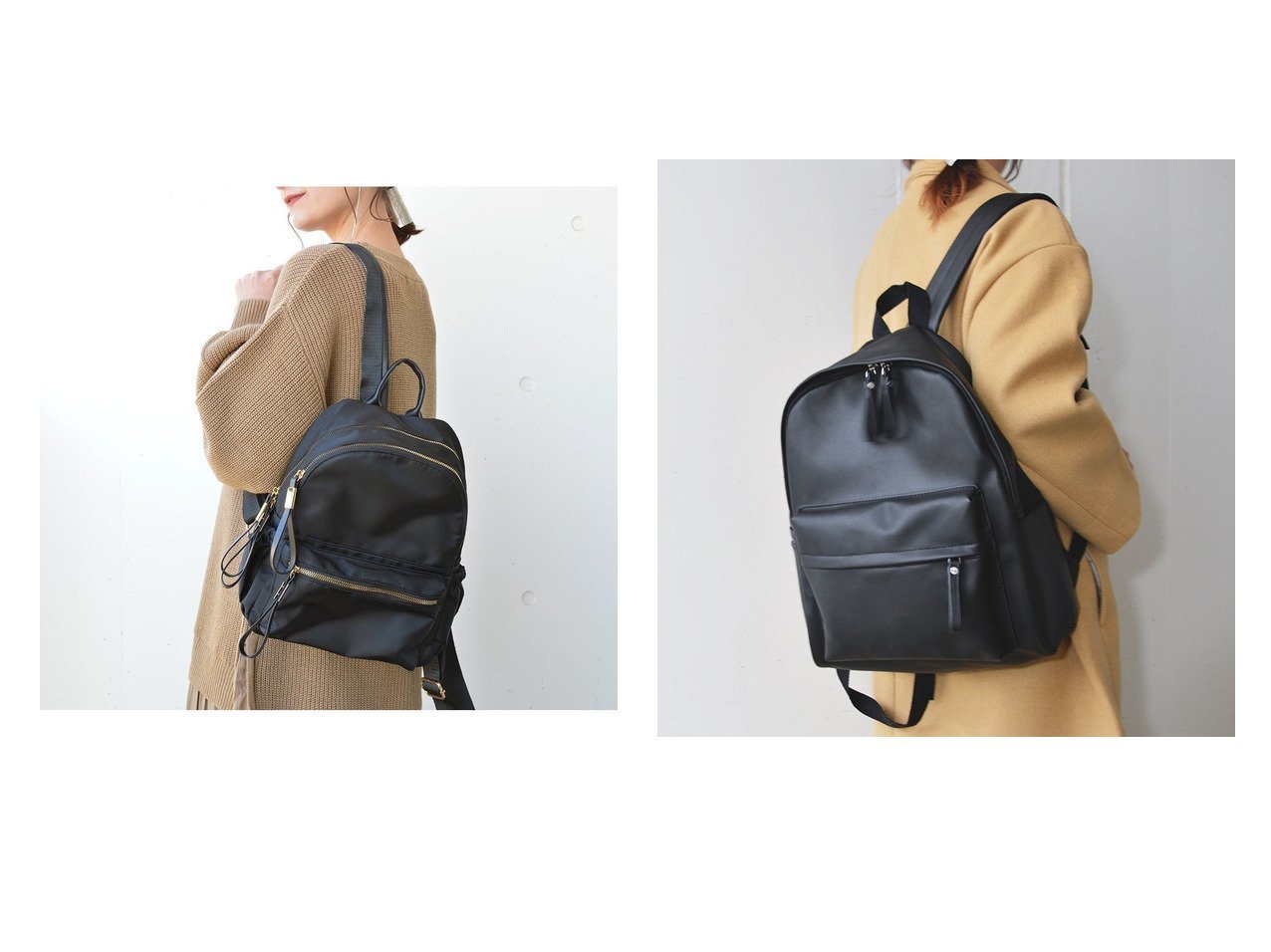 Styiro スタイロ のナイロンリュック ワイドエコレザーリュック おすすめ 人気 トレンド レディースファッションの通販 おすすめのファッション通販アイテム レディースファッション 服の通販 Founy ファニー Id Crp