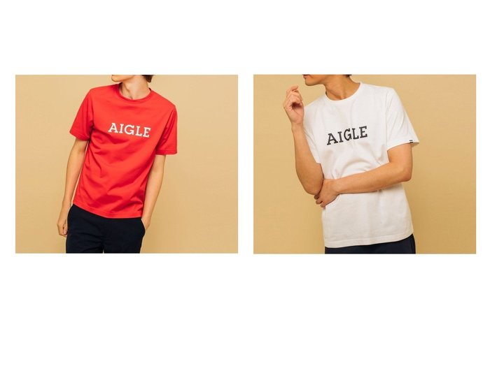 【AIGLE / MEN/エーグル】の吸水速乾エーグルグラフィックロゴTシャツ 【MEN】おすすめ！人気トレンド・男性、メンズファッションの通販 おすすめ人気トレンドファッション通販アイテム 人気、トレンドファッション・服の通販 founy(ファニー) ファッション Fashion メンズファッション MEN トップス Tops Tshirt Men シャツ Shirts カットソー シンプル センター フィット フレンチ フロント プリント レギュラー 吸水 抗菌 |ID:crp329100000018453