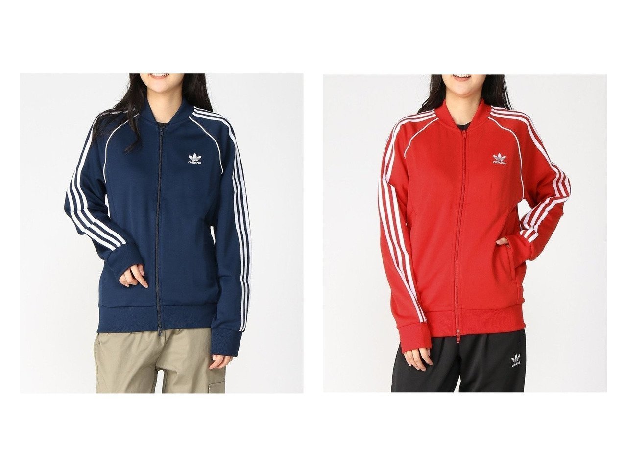 【adidas Originals/アディダス オリジナルス】のアディカラー クラシック PRIMEBLUE SST トラックジャケット(ジャージ) adidasのおすすめ！人気、トレンド・レディースファッションの通販  おすすめ人気トレンドファッション通販アイテム インテリア・キッズ・メンズ・レディースファッション・服の通販 founy(ファニー) 　ファッション　Fashion　レディースファッション　WOMEN　水着　Swimwear　水着　Swimwear　クラシック　今季　サッカー　ジャケット　ジャージ　ストライプ　スポーツ　スーツ　水着　ブルー系　Blue　ブラック系　Black　オレンジ系　Orange　|ID:crp329100000020211