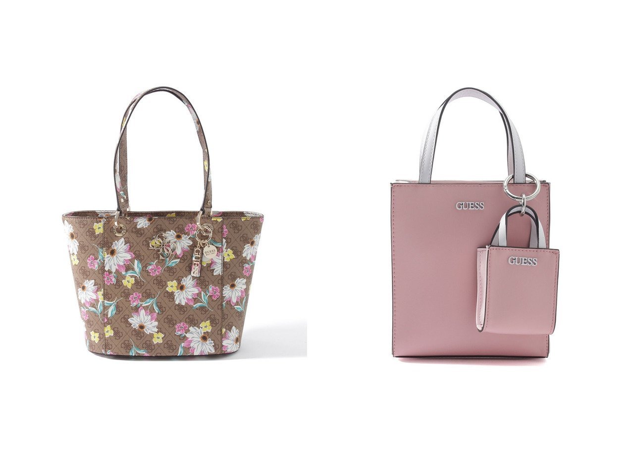 【GUESS/ゲス】のPICNIC Mini Tote&NOELLE Floral 4G Logo Small Elite Tote バッグ・鞄のおすすめ！人気、トレンド・レディースファッションの通販 おすすめで人気の流行・トレンド、ファッションの通販商品 メンズファッション・キッズファッション・インテリア・家具・レディースファッション・服の通販 founy(ファニー) https://founy.com/ ファッション Fashion レディースファッション WOMEN バッグ Bag 2021年 2021 2021 春夏 S/S SS Spring/Summer 2021 S/S 春夏 SS Spring/Summer ショルダー シンプル ポケット 春 Spring 財布 |ID:crp329100000024783