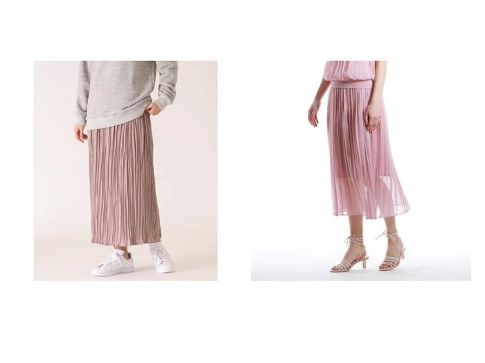 【I.T.'S. international/イッツインターナショナル】のワッシャープリーツスカート&【EPOCA/エポカ】の【店舗限定】【La maglia】ニットプリーツスカート 【スカート】おすすめ！人気トレンド・レディースファッションの通販  おすすめ人気トレンドファッション通販アイテム インテリア・キッズ・メンズ・レディースファッション・服の通販 founy(ファニー) https://founy.com/ ファッション Fashion レディースファッション WOMEN スカート Skirt プリーツスカート Pleated Skirts サテン ストレート トレンド ボトム 春 Spring シンプル 長袖 プリーツ 半袖 マキシ ロング おすすめ Recommend |ID:crp329100000026216