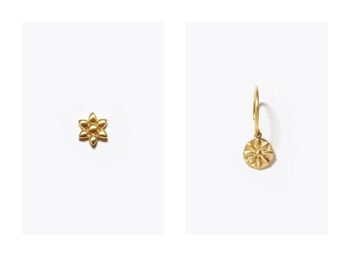【ARTIDA OUD/アルティーダ ウード】のanise K10 アニスコイン スウィング シングル ピアス&anise K10 プチローズ スタッド シングル ピアス 【アクセサリー】おすすめ！人気、トレンド・レディースファッションの通販  おすすめ人気トレンドファッション通販アイテム 人気、トレンドファッション・服の通販 founy(ファニー) ファッション Fashion レディースファッション WOMEN 2021年 2021 2021春夏・S/S SS/Spring/Summer/2021 S/S・春夏 SS・Spring/Summer アシンメトリー バランス モチーフ ローズ 春 Spring |ID:crp329100000027148