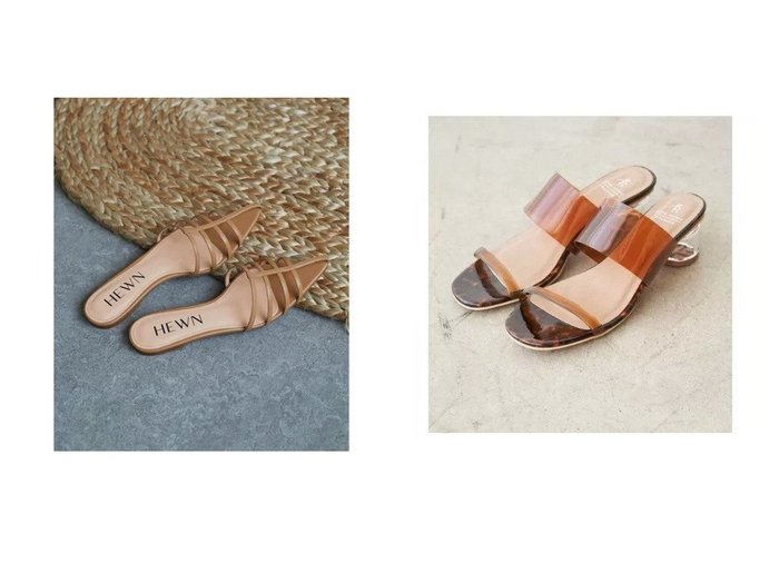 【GALLARDAGALANTE/ガリャルダガランテ】の【HEWN】ポインテッドストラップミュール&【ROPE' PICNIC/ロペピクニック】の【WEB限定カラー:イエロー】クリアアッパー円柱クリアヒールミュール 【シューズ・靴】おすすめ！人気、トレンド・レディースファッションの通販 おすすめ人気トレンドファッション通販アイテム インテリア・キッズ・メンズ・レディースファッション・服の通販 founy(ファニー) https://founy.com/ ファッション Fashion レディースファッション WOMEN サンダル シューズ ヌーディ ネイル フラット ラップ ワイド 2021年 2021 S/S・春夏 SS・Spring/Summer 2021春夏・S/S SS/Spring/Summer/2021 おすすめ Recommend イエロー ミュール 春 Spring |ID:crp329100000029182