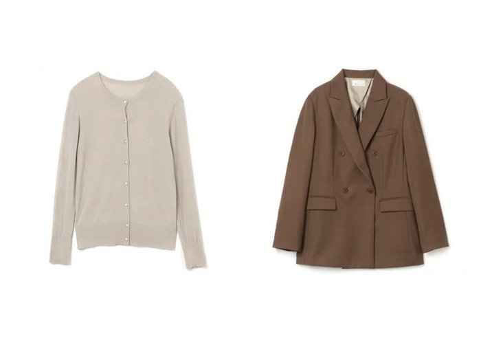 【M7days for Office/エムセブンデイズ フォー オフィス】の【吉村友希さんコラボ】ダブルジャケット&【吉村友希さんコラボ】クルーネックカーディガン 【マリソル/Marisol】ファッション雑誌・Webマガジン掲載！おすすめ人気トレンド・レディースファッション通販 おすすめ人気トレンドファッション通販アイテム インテリア・キッズ・メンズ・レディースファッション・服の通販 founy(ファニー) https://founy.com/ 雑誌掲載アイテム Magazine Items ファッション雑誌 Fashion Magazines マリソル Marisol ファッション Fashion レディースファッション WOMEN トップス・カットソー Tops/Tshirt カーディガン Cardigans アウター Coat Outerwear ジャケット Jackets 4月号 カーディガン コラボ ベーシック 洗える 雑誌 |ID:crp329100000030072