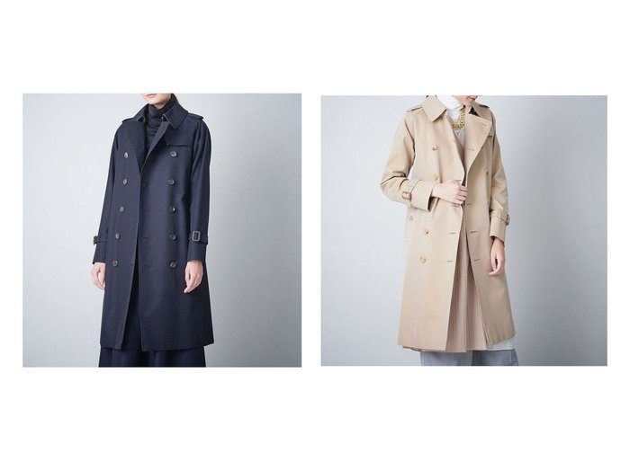 【SANYO COAT/サンヨーコート】のクラシックトレンチコート(三陽格子) 【アウター】おすすめ！人気、トレンド・レディースファッションの通販  おすすめ人気トレンドファッション通販アイテム 人気、トレンドファッション・服の通販 founy(ファニー) ファッション Fashion レディースファッション WOMEN アウター Coat Outerwear コート Coats トレンチコート Trench Coats エレガント クラシック スタンダード プリーツ ポケット ライナー |ID:crp329100000032165