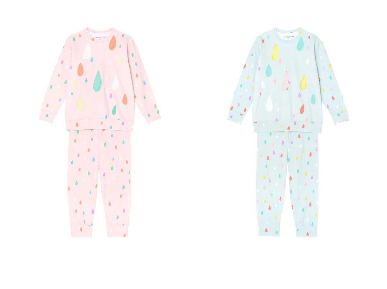 【tsumori chisato SLEEP/ツモリチサト スリープ】のパジャマ ロング袖ロングパンツ しずく柄ワコール 【パンツ】おすすめ！人気、トレンド・レディースファッションの通販 おすすめ人気トレンドファッション通販アイテム インテリア・キッズ・メンズ・レディースファッション・服の通販 founy(ファニー) 　ファッション　Fashion　レディースファッション　WOMEN　パンツ　Pants　送料無料　Free Shipping　2020年　2020　2020-2021秋冬・A/W　AW・Autumn/Winter・FW・Fall-Winter/2020-2021　A/W・秋冬　AW・Autumn/Winter・FW・Fall-Winter　アンダー　パジャマ　ロング　春　Spring　イエロー系　Yellow　レッド系　Red　|ID:crp329100000032347