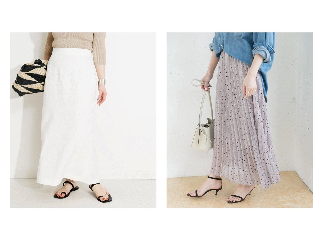 期間限定で特別価格 新品 美品 VERMEIL par iena ロング スカート