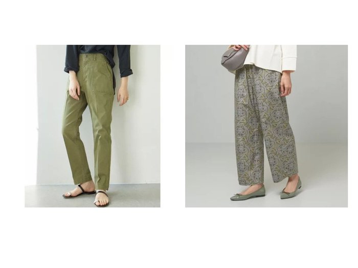 【THE STATION STORE / UNITED ARROWS/ザ ステーション ストア】の●バティックプリント ドロストパンツ&【GALLARDAGALANTE/ガリャルダガランテ】のストレートベイカーパンツ 【パンツ】おすすめ！人気、トレンド・レディースファッションの通販 おすすめ人気トレンドファッション通販アイテム インテリア・キッズ・メンズ・レディースファッション・服の通販 founy(ファニー) https://founy.com/ ファッション Fashion レディースファッション WOMEN パンツ Pants くるぶし カットソー コンパクト シューズ ジャケット ストレッチ 定番 Standard フリル おすすめ Recommend S/S・春夏 SS・Spring/Summer お家時間・ステイホーム Home Time/Stay Home ストレート ドローコード フランス ブロード プリント リラックス 春 Spring |ID:crp329100000039504