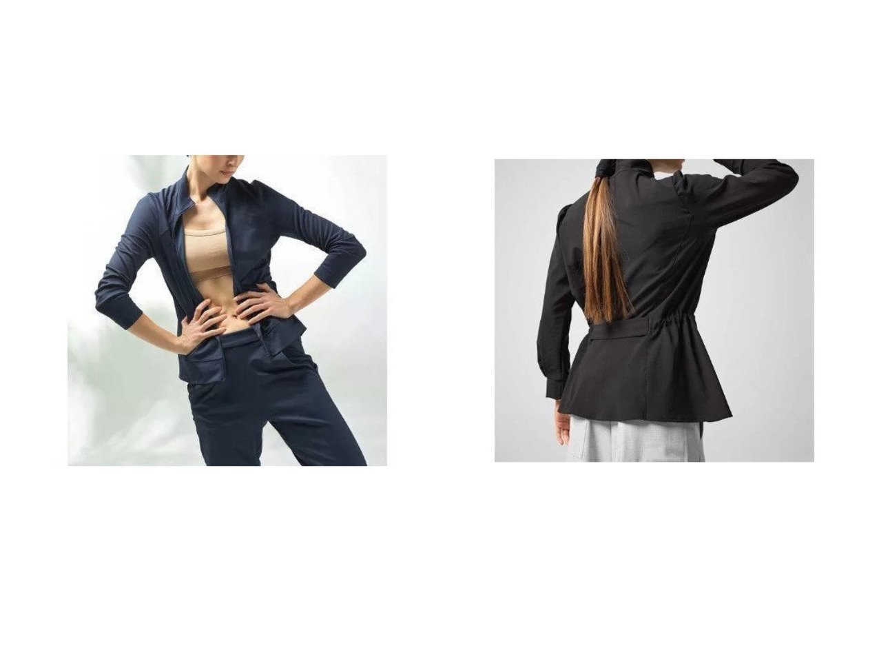 【repetto/レペット】のFitted jacket in stretch jersey&Interlock sports vests 【アウター】おすすめ！人気、トレンド・レディースファッションの通販 おすすめで人気の流行・トレンド、ファッションの通販商品 インテリア・家具・メンズファッション・キッズファッション・レディースファッション・服の通販 founy(ファニー) https://founy.com/ ファッション Fashion レディースファッション WOMEN アウター Coat Outerwear トップス・カットソー Tops/Tshirt ベスト/ジレ Gilets/Vests ジャケット Jackets ストレッチ スポーツ ジップアップ ジャケット フロント ペプラム ワンポイント |ID:crp329100000041887