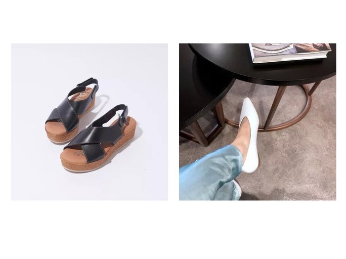 【enchanted/エンチャンテッド】の【APOM】本革甲深Vポインテッドスクエアーフラットシューズ&【collex/コレックス】の【OH MY SANDALS】厚底クロスサンダル 【シューズ・靴】おすすめ！人気、トレンド・レディースファッションの通販 おすすめ人気トレンドファッション通販アイテム インテリア・キッズ・メンズ・レディースファッション・服の通販 founy(ファニー) https://founy.com/ ファッション Fashion レディースファッション WOMEN S/S・春夏 SS・Spring/Summer コレクション サンダル シューズ シンプル フェイク 厚底 春 Spring 軽量 フラット 今季 |ID:crp329100000044096