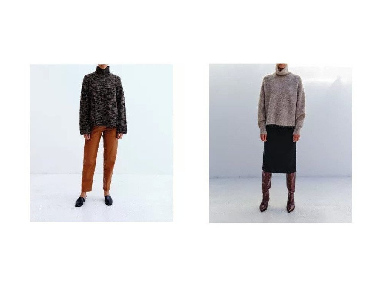 【SAYAKA DAVIS/サヤカ デイヴィス】のTiger Stripe Knit&Mohair Highneck 【トップス・カットソー】おすすめ！人気、トレンド・レディースファッションの通販 おすすめで人気の流行・トレンド、ファッションの通販商品 インテリア・家具・メンズファッション・キッズファッション・レディースファッション・服の通販 founy(ファニー) https://founy.com/ ファッション Fashion レディースファッション WOMEN トップス・カットソー Tops/Tshirt ニット Knit Tops タートルネック Turtleneck セーター タートルネック ハイネック フロント 畦 ストライプ |ID:crp329100000056761