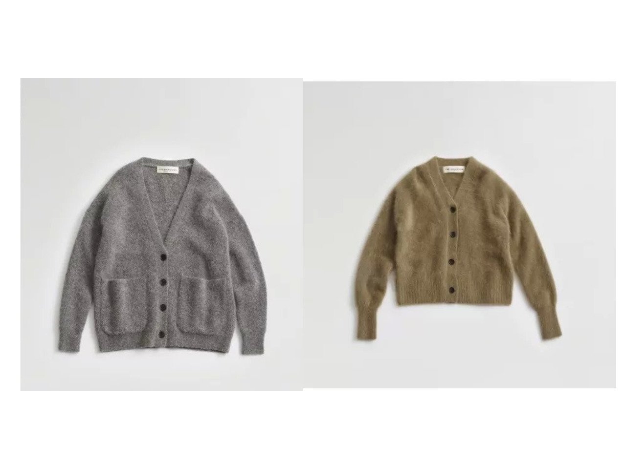 【Shinzone/シンゾーン】のMOHAIR CARDIGAN&RACOON CARDIGAN 【トップス・カットソー】おすすめ！人気、トレンド・レディースファッションの通販 おすすめ人気トレンドファッション通販アイテム インテリア・キッズ・メンズ・レディースファッション・服の通販 founy(ファニー) 　ファッション　Fashion　レディースファッション　WOMEN　トップス・カットソー　Tops/Tshirt　カーディガン　Cardigans　Vネック　V-Neck　おすすめ　Recommend　カーディガン　シンプル　デニム　モヘア　ルーズ　ショート　グレー系　Gray　ホワイト系　White　ベージュ系　Beige　|ID:crp329100000056771