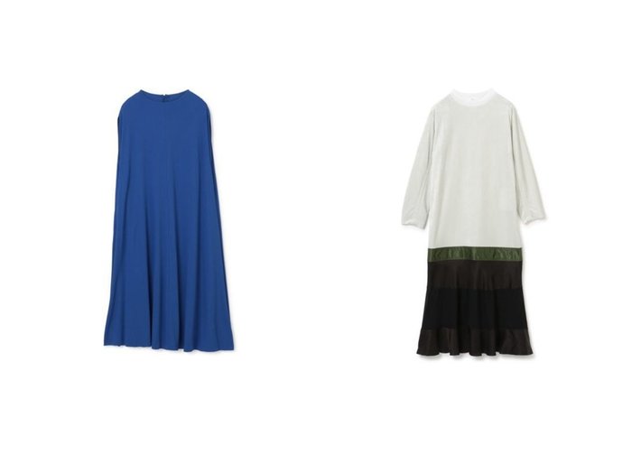 【martinique/マルティニーク】の接触冷感Aラインワンピース&【TOGA PULLA/トーガ プルラ】のVelour jersey dress 【ワンピース・ドレス】おすすめ！人気、トレンド・レディースファッションの通販 おすすめ人気トレンドファッション通販アイテム インテリア・キッズ・メンズ・レディースファッション・服の通販 founy(ファニー) https://founy.com/ ファッション Fashion レディースファッション WOMEN ワンピース Dress Aラインワンピース A-line Dress ドレス Party Dresses ノースリーブ 夏 Summer 洗える 2021年 2021 2021-2022秋冬・A/W AW・Autumn/Winter・FW・Fall-Winter・2021-2022 A/W・秋冬 AW・Autumn/Winter・FW・Fall-Winter シンプル ジャージー ドレス フォーマル ベロア ボーダー マーメイド ミックス 長袖 |ID:crp329100000059983