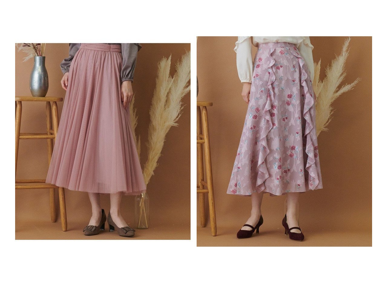 【TOCCA/トッカ】の【TOCCA LAVENDER】Fluffy Tulle Skirt スカート&【TOCCA LAVENDER】Rose Cut Jacquard Print Skirt スカート 【スカート】おすすめ！人気、トレンド・レディースファッションの通販 おすすめで人気の流行・トレンド、ファッションの通販商品 インテリア・家具・メンズファッション・キッズファッション・レディースファッション・服の通販 founy(ファニー) https://founy.com/ ファッション Fashion レディースファッション WOMEN スカート Skirt 送料無料 Free Shipping |ID:crp329100000060233