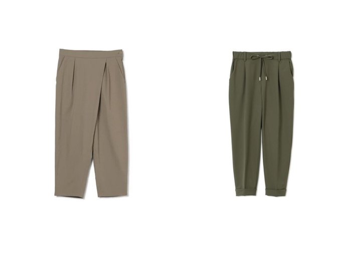 【PLAIN PEOPLE/プレインピープル】のドライツイルラップパンツ&【martinique/マルティニーク】のドロストパンツ 【パンツ】おすすめ！人気、トレンド・レディースファッションの通販 おすすめ人気トレンドファッション通販アイテム 人気、トレンドファッション・服の通販 founy(ファニー) ファッション Fashion レディースファッション WOMEN パンツ Pants サルエル ツイル フェミニン ラップ ロング 洗える |ID:crp329100000067673