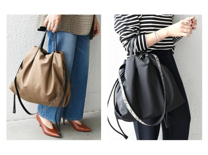 【SHIPS any/シップス エニィ】のSHIPS any マルチ 2WAY トートバッグ 【バッグ・鞄】おすすめ！人気、トレンド・レディースファッションの通販 おすすめ人気トレンドファッション通販アイテム 人気、トレンドファッション・服の通販 founy(ファニー) ファッション Fashion レディースファッション WOMEN バッグ Bag おすすめ Recommend ショルダー シンプル パイソン ヨガ 巾着 |ID:crp329100000069030