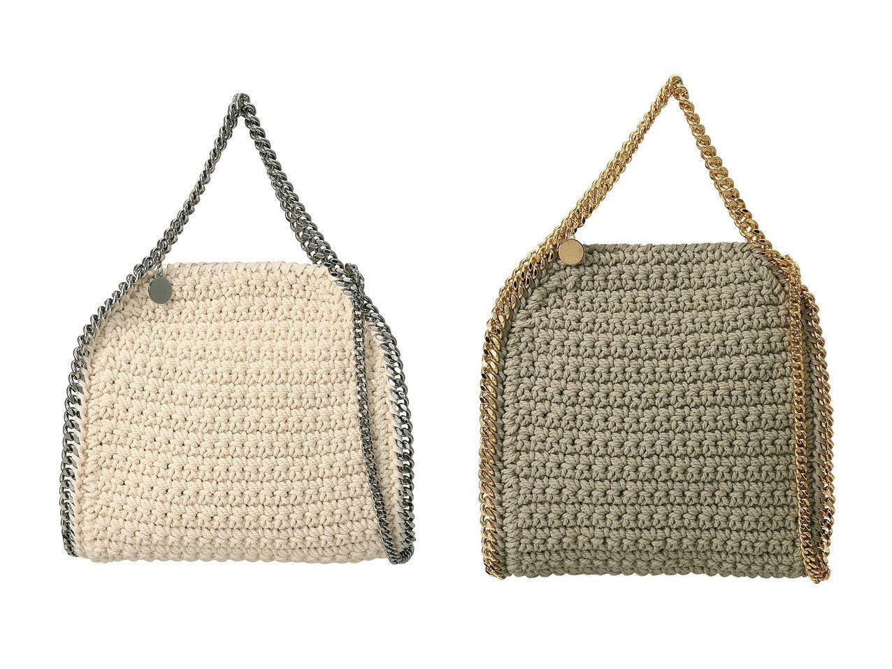 こちらの Stella Falabella Mini Crochet トートバッグの通販 by air