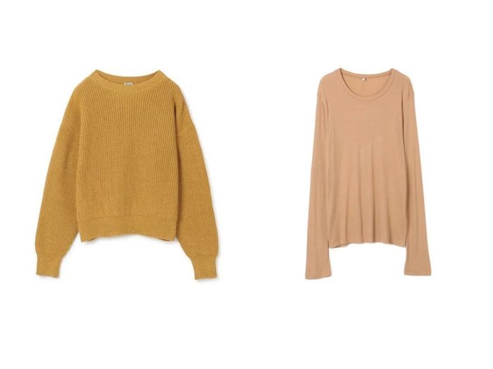 【Baserange/ベースレンジ】のMEA FITTED PULLOVER&LONG SLEEVE TEE 【トップス・カットソー】おすすめ！人気、トレンド・レディースファッションの通販 おすすめ人気トレンドファッション通販アイテム インテリア・キッズ・メンズ・レディースファッション・服の通販 founy(ファニー) https://founy.com/ ファッション Fashion レディースファッション WOMEN トップス・カットソー Tops/Tshirt ニット Knit Tops プルオーバー Pullover シャツ/ブラウス Shirts/Blouses ロング / Tシャツ T-Shirts カットソー Cut and Sewn シンプル セーター フェミニン インナー カットソー スリーブ ロング 長袖 |ID:crp329100000084560