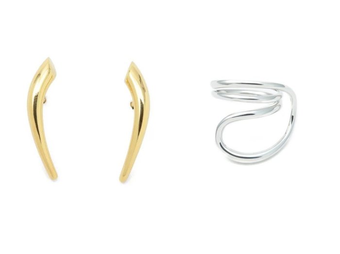 【CHARLOTTE CHESNAIS/シャルロットシェネ】のBOUCLES DOREILLES PETIT HELIX&BAGUE PETIT ROUND TRIP おすすめ！人気、トレンド・レディースファッションの通販 おすすめ人気トレンドファッション通販アイテム インテリア・キッズ・メンズ・レディースファッション・服の通販 founy(ファニー) https://founy.com/ ファッション Fashion レディースファッション WOMEN アクセサリー エレガント コーティング モチーフ シルバー ストーン |ID:crp329100000084618