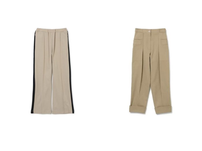【3.1 Phillip Lim/スリーワン フィリップリム】のCOTTON VISCOSE TWILL UTILITY TROUSERS&【FLORENT/フローレント】のSIDE LINE PANTS 【パンツ】おすすめ！人気、トレンド・レディースファッションの通販 おすすめ人気トレンドファッション通販アイテム インテリア・キッズ・メンズ・レディースファッション・服の通販 founy(ファニー) https://founy.com/ ファッション Fashion レディースファッション WOMEN パンツ Pants フォルム ルーズ 2022年 2022 2022 春夏 S/S SS,Spring/Summer,2022 S/S・春夏 SS・Spring/Summer ストレート ロング ワイド ワーク |ID:crp329100000090171