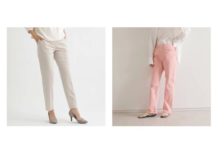 【qualite/カリテ】の【SERGE】ストレートパンツ UNION2&【TRANS WORK/トランスワーク】の【セットアップ対応】【美シリーズ】【ウォッシャブル】トリアセスヴィンパンツ 【パンツ】おすすめ！人気、トレンド・レディースファッションの通販 おすすめ人気トレンドファッション通販アイテム インテリア・キッズ・メンズ・レディースファッション・服の通販 founy(ファニー) https://founy.com/ ファッション Fashion レディースファッション WOMEN セットアップ Setup パンツ Pants パンツ Pants ウォッシャブル ジャケット ストレッチ スリム セットアップ おすすめ Recommend オイル ヴィンテージ 春 Spring ジーンズ ストレート デニム ハンド ベーシック モダン S/S・春夏 SS・Spring/Summer 夏 Summer |ID:crp329100000090299