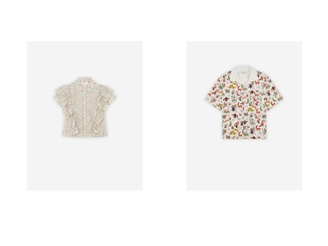 MAISON KITSUNE × Olympia Le-Tan ブラウス-