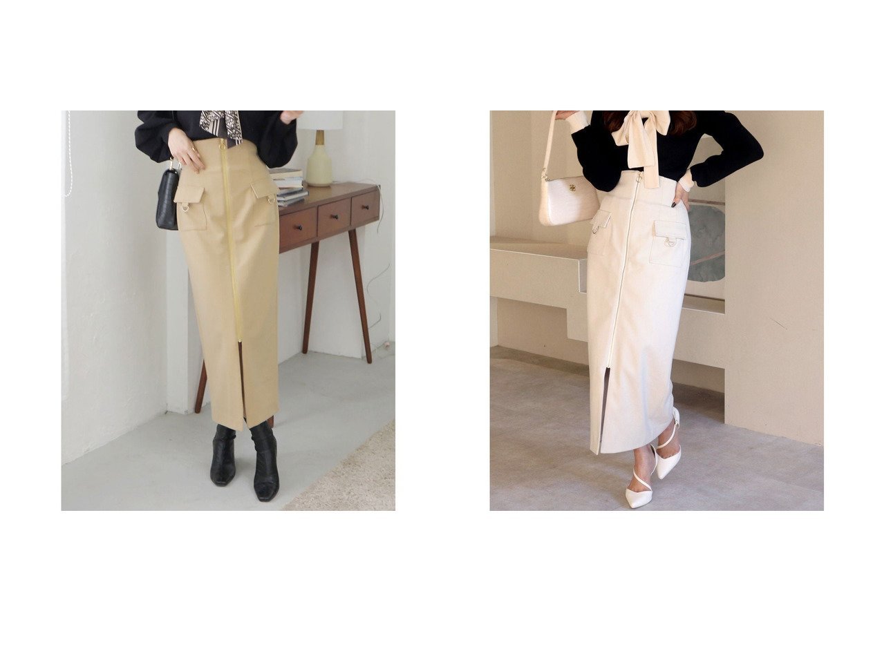 【ROYAL PARTY/ロイヤルパーティー】のフロントZIPハイウエストタイトスカート おすすめ！人気、トレンド・レディースファッションの通販 おすすめ人気トレンドファッション通販アイテム インテリア・キッズ・メンズ・レディースファッション・服の通販 founy(ファニー) 　ファッション　Fashion　レディースファッション　WOMEN　スカート　Skirt　2022年　2022　2022 春夏 S/S　SS,Spring/Summer,2022　S/S・春夏　SS・Spring/Summer　フロント　冬　Winter　夏　Summer　春　Spring　ブルー系　Blue　イエロー系　Yellow　ホワイト系　White　|ID:crp329100000090951