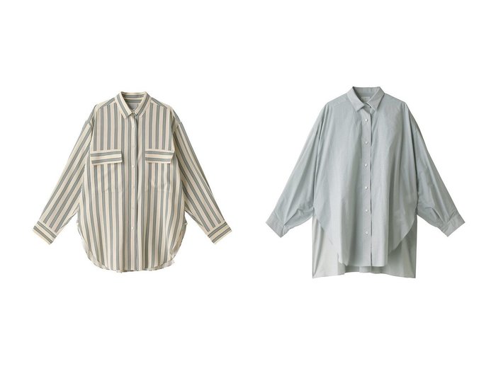 今年人気のブランド品や シルクストライプシャツ studio HAVEL ...