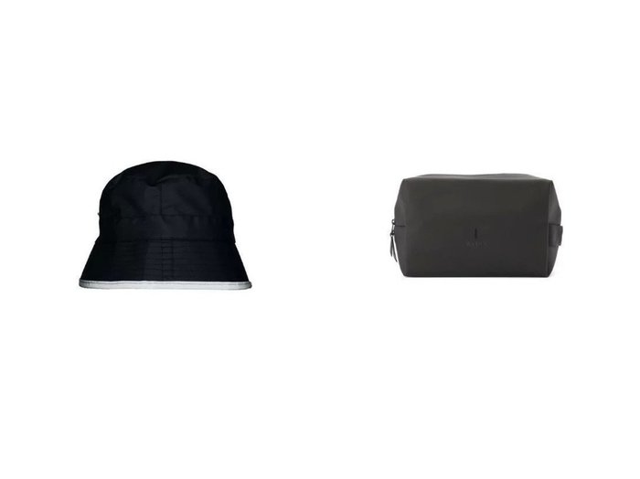【RAINS/レインズ】のBucket Hat&Wash Bag Large おすすめ！人気、トレンド・レディースファッションの通販 おすすめ人気トレンドファッション通販アイテム 人気、トレンドファッション・服の通販 founy(ファニー) ファッション Fashion レディースファッション WOMEN 帽子 Hats コンパクト フォルム ワンポイント 帽子 フロント |ID:crp329100000092514