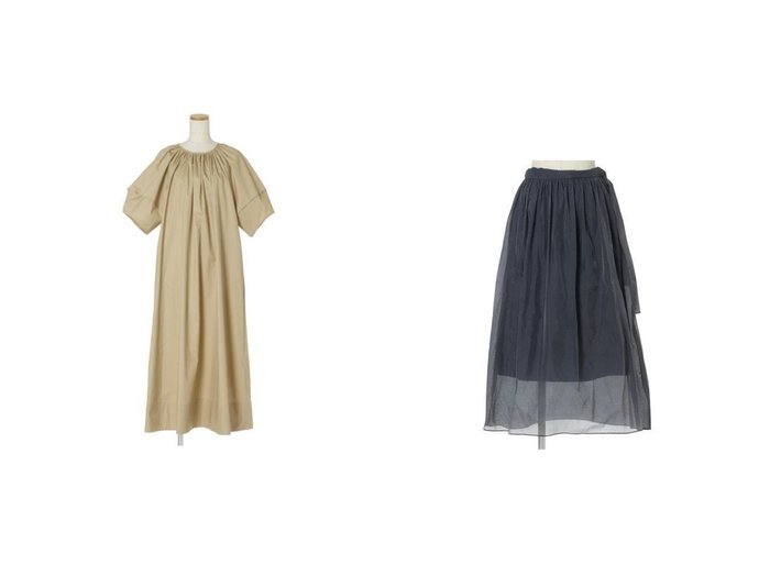 【Kayoko Murayama/村山佳世子】のバックホールワンピース&シアータフタスカート おすすめ！人気、トレンド・レディースファッションの通販 おすすめ人気トレンドファッション通販アイテム 人気、トレンドファッション・服の通販 founy(ファニー) 雑誌掲載アイテム Magazine Items ファッション雑誌 Fashion Magazines エクラ eclat ファッション Fashion レディースファッション WOMEN ワンピース Dress シャツワンピース Shirt Dresses スカート Skirt 4月号 ギャザー クール フォルム リボン 別注 半袖 洗える 雑誌 |ID:crp329100000092534