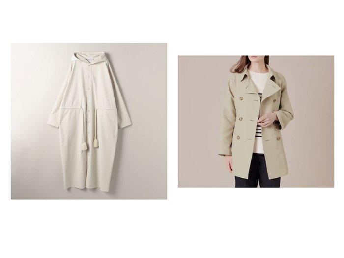 【MACKINTOSH LONDON/マッキントッシュ ロンドン】のアセテートコットンダブルクロストレンチコート&【ASTRAET/アストラット】のC ウエストドロー フーデッドコート 【アウター】おすすめ！人気、トレンド・レディースファッションの通販 おすすめ人気トレンドファッション通販アイテム インテリア・キッズ・メンズ・レディースファッション・服の通販 founy(ファニー) https://founy.com/ ファッション Fashion レディースファッション WOMEN アウター Coat Outerwear コート Coats トレンチコート Trench Coats ウォッシャブル クラシカル トレンド パターン ベーシック ミドル 夏 Summer 春 Spring 秋 Autumn/Fall オックス ロング おすすめ Recommend |ID:crp329100000092689