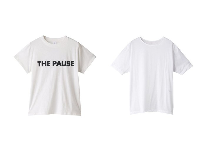 【Whim Gazette/ウィムガゼット】のシアーハーフスリーブTシャツ&【THE PAUSE】THE PAUSE Tシャツ 【トップス・カットソー】おすすめ！人気、トレンド、レディースファッションの通販  おすすめ人気トレンドファッション通販アイテム 人気、トレンドファッション・服の通販 founy(ファニー) 　ファッション　Fashion　レディースファッション　WOMEN　トップス・カットソー　Tops/Tshirt　シャツ/ブラウス　Shirts/Blouses　ロング / Tシャツ　T-Shirts　カットソー　Cut and Sewn　コンパクト　ショート　ジャケット　スタイリッシュ　スリーブ　フロント　ロング　キャミソール　シアー　シンプル　タンク　|ID:crp329100000096583