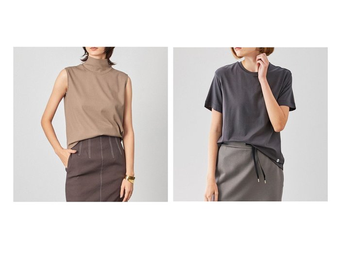 【BEIGE,/ベイジ,】の【VERY4月号掲載】【B,】 カットソー&【MAQUIA4月号掲載】 ハイネックカットソー ファッション雑誌・Webマガジン掲載、おすすめ！人気、トレンド、レディースファッションの通販 おすすめ人気トレンドファッション通販アイテム 人気、トレンドファッション・服の通販 founy(ファニー) 雑誌掲載アイテム Magazine Items ファッション雑誌 Fashion Magazines マキア MAQUIA ヴェリィ VERY ファッション Fashion レディースファッション WOMEN トップス・カットソー Tops/Tshirt シャツ/ブラウス Shirts/Blouses ロング / Tシャツ T-Shirts カットソー Cut and Sewn インナー カットソー 4月号 シンプル セットアップ 雑誌 ノースリーブ ハイネック フィット ボックス 2022年 2022 2022 春夏 S/S SS,Spring/Summer,2022 送料無料 Free Shipping 夏 Summer スタイリッシュ ドレープ バランス ポーチ 半袖 |ID:crp329100000098190