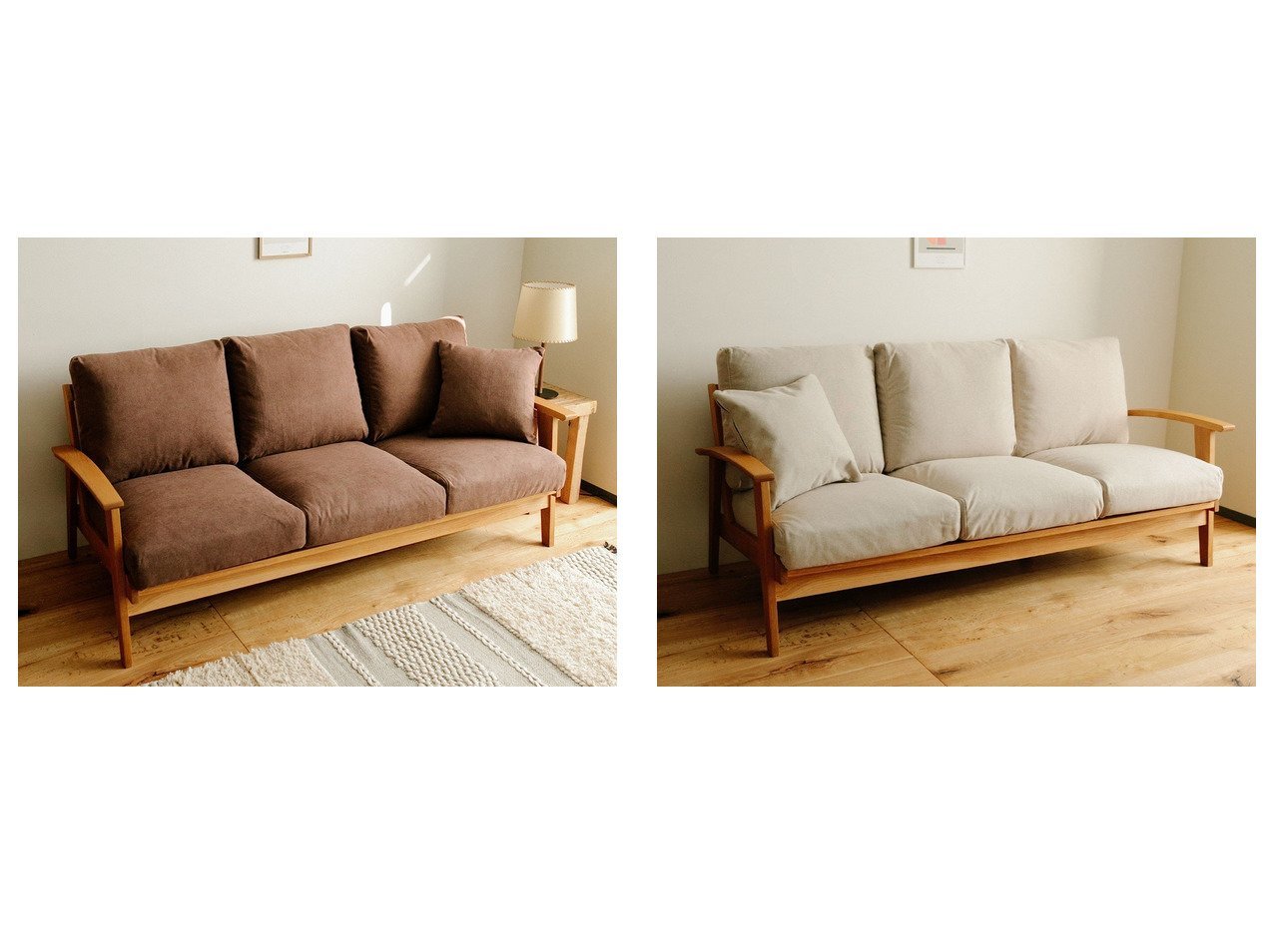 【DOORS LIVING PRODUCTS/ドアーズリビングプロダクツ】のボシー シフォンソファ 3P&ボシー モダンソファ 3P 【FURNITURE】おすすめ！人気、インテリア雑貨、家具の通販 おすすめ人気トレンドファッション通販アイテム インテリア・キッズ・メンズ・レディースファッション・服の通販 founy(ファニー) 　シフォン　スタンダード　ファブリック　フィット　フレーム　リラックス　ホーム・キャンプ・アウトドア・お取り寄せ　Home,Garden,Outdoor,Camping Gear　家具・インテリア　Furniture　ソファー　Sofa　ブラウン系　Brown　イエロー系　Yellow　グリーン系　Green　ブルー系　Blue　ベージュ系　Beige　|ID:crp329100000098608