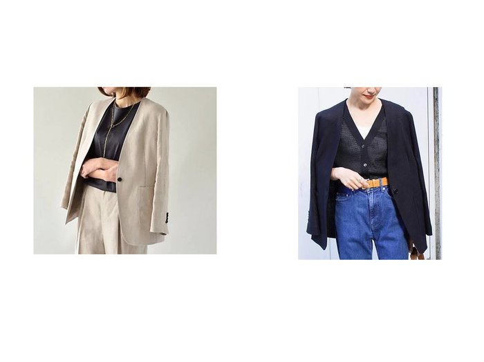 【UNTITLED/アンタイトル】の【STORY掲載】リネンツイル ノーカラージャケット【洗える】 ファッション雑誌・Webマガジン掲載、おすすめ！人気、トレンド、レディースファッションの通販  おすすめ人気トレンドファッション通販アイテム インテリア・キッズ・メンズ・レディースファッション・服の通販 founy(ファニー) https://founy.com/ 雑誌掲載アイテム Magazine Items ファッション雑誌 Fashion Magazines ストーリィ STORY ファッション Fashion レディースファッション WOMEN アウター Coat Outerwear ジャケット Jackets ノーカラージャケット No Collar Leather Jackets 洗える ジャケット 雑誌 デニム ドレープ バランス パッチ フォーマル フレンチ ポケット マニッシュ リネン レギュラー ワッシャー A/W・秋冬 AW・Autumn/Winter・FW・Fall-Winter 2021年 2021 2021-2022秋冬・A/W AW・Autumn/Winter・FW・Fall-Winter・2021-2022 おすすめ Recommend |ID:crp329100000101390