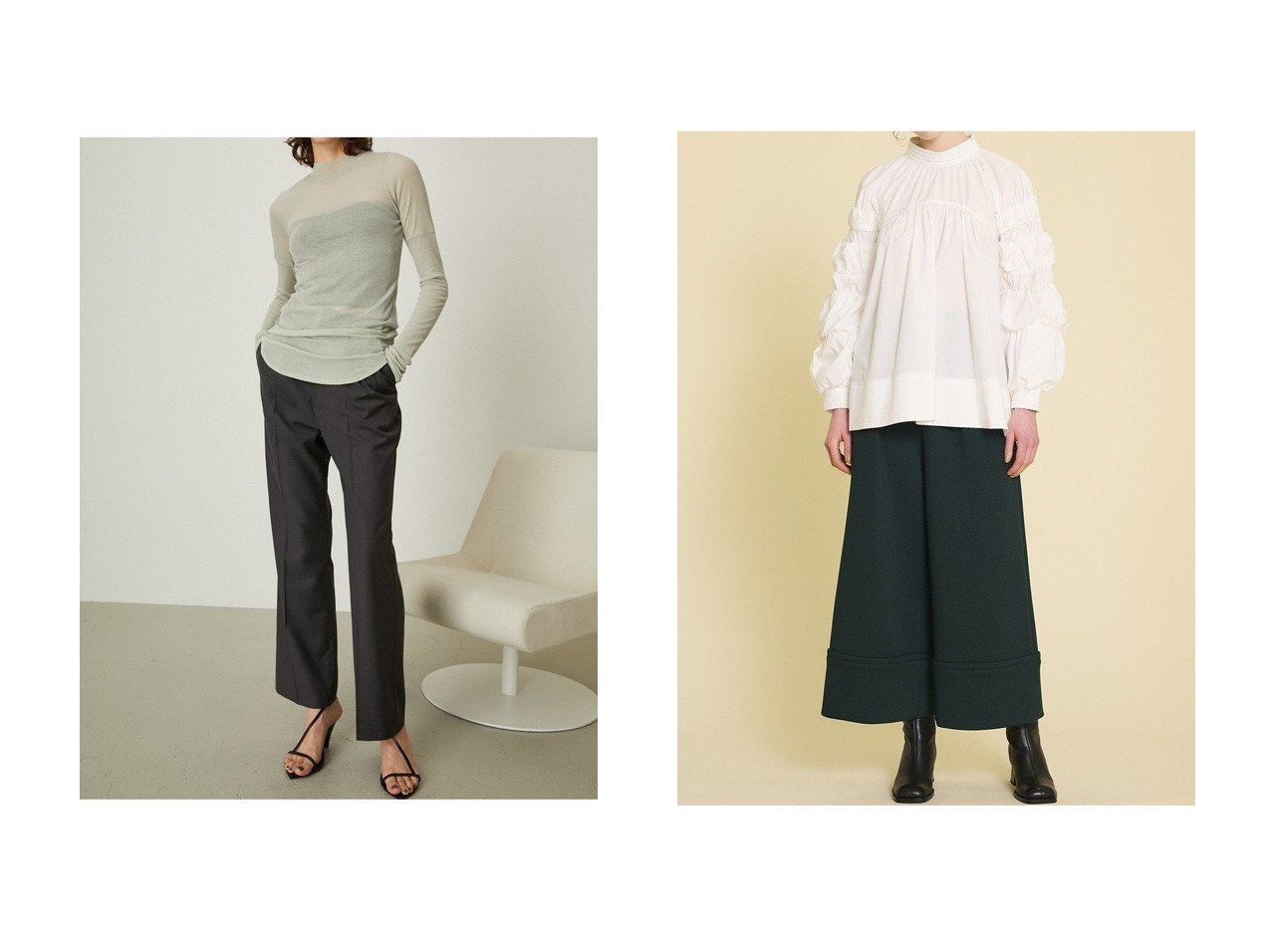 美品 RIM.ARK 2万円 ボリュームスリーブブラウス ホワイト リムアーク