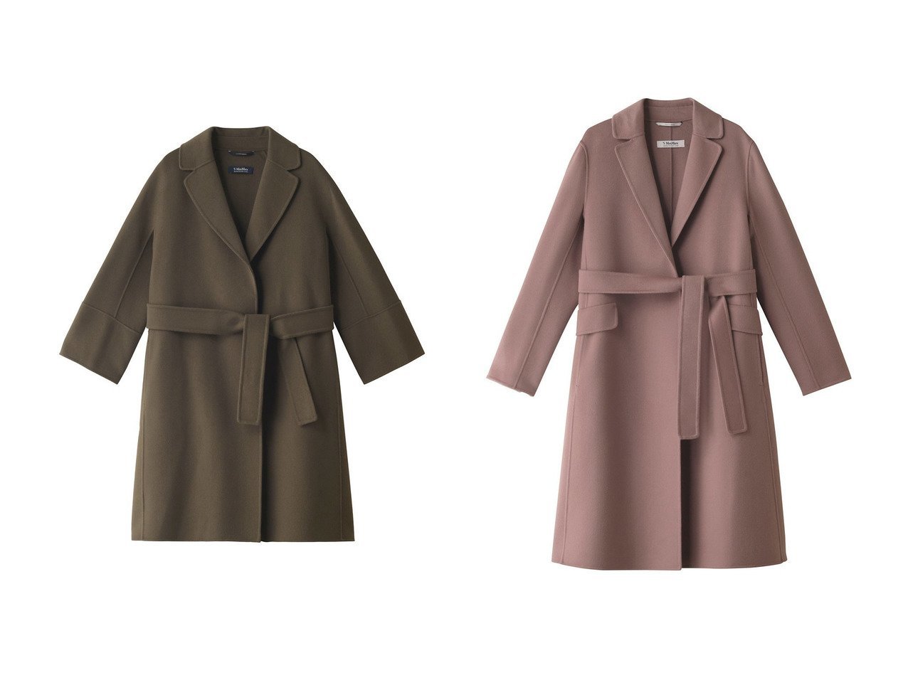 MaxMara マックスマーラ トレンチコート スプリングコート 銀ボタン 黒-