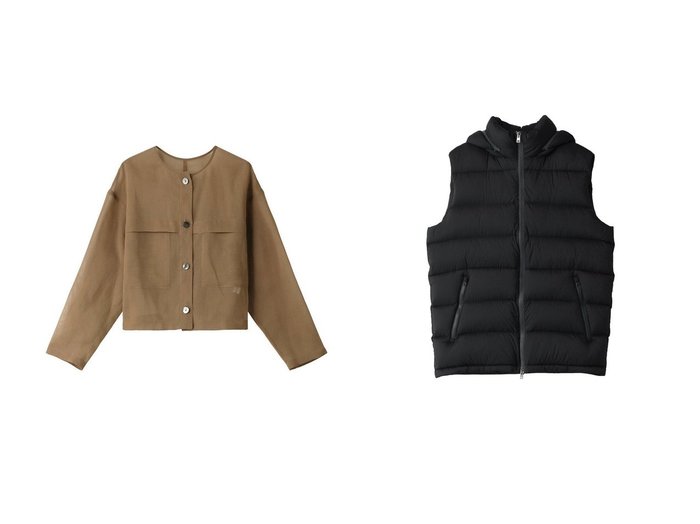 【allureville/アルアバイル】のノーカラーシアージャケット&【HERNO/ヘルノ】の【UNISEX】はっ水ナイロンダウンベスト 【アウター】おすすめ！人気、トレンド、レディースファッションの通販 おすすめ人気トレンドファッション通販アイテム インテリア・キッズ・メンズ・レディースファッション・服の通販 founy(ファニー) https://founy.com/ ファッション Fashion レディースファッション WOMEN アウター Coat Outerwear ジャケット Jackets 2020年 2020 2020-2021秋冬・A/W AW・Autumn/Winter・FW・Fall-Winter/2020-2021 2022年 2022 2022-2023秋冬・A/W AW/Autumn/Winter//FW/Fall-Winter/2022-2023 A/W・秋冬 AW・Autumn/Winter・FW・Fall-Winter シアー シンプル ジャケット トレンド ポケット UNISEX ダウン ベスト 軽量 |ID:crp329100000110164