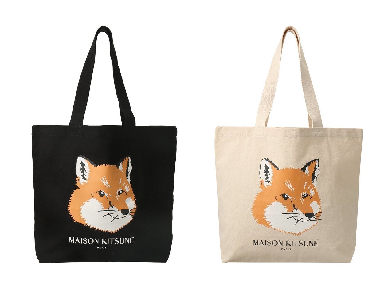 【MAISON KITSUNE/メゾン キツネ】の【UNISEX】FOX HEAD トートバッグ 【バッグ・鞄】おすすめ！人気、トレンド