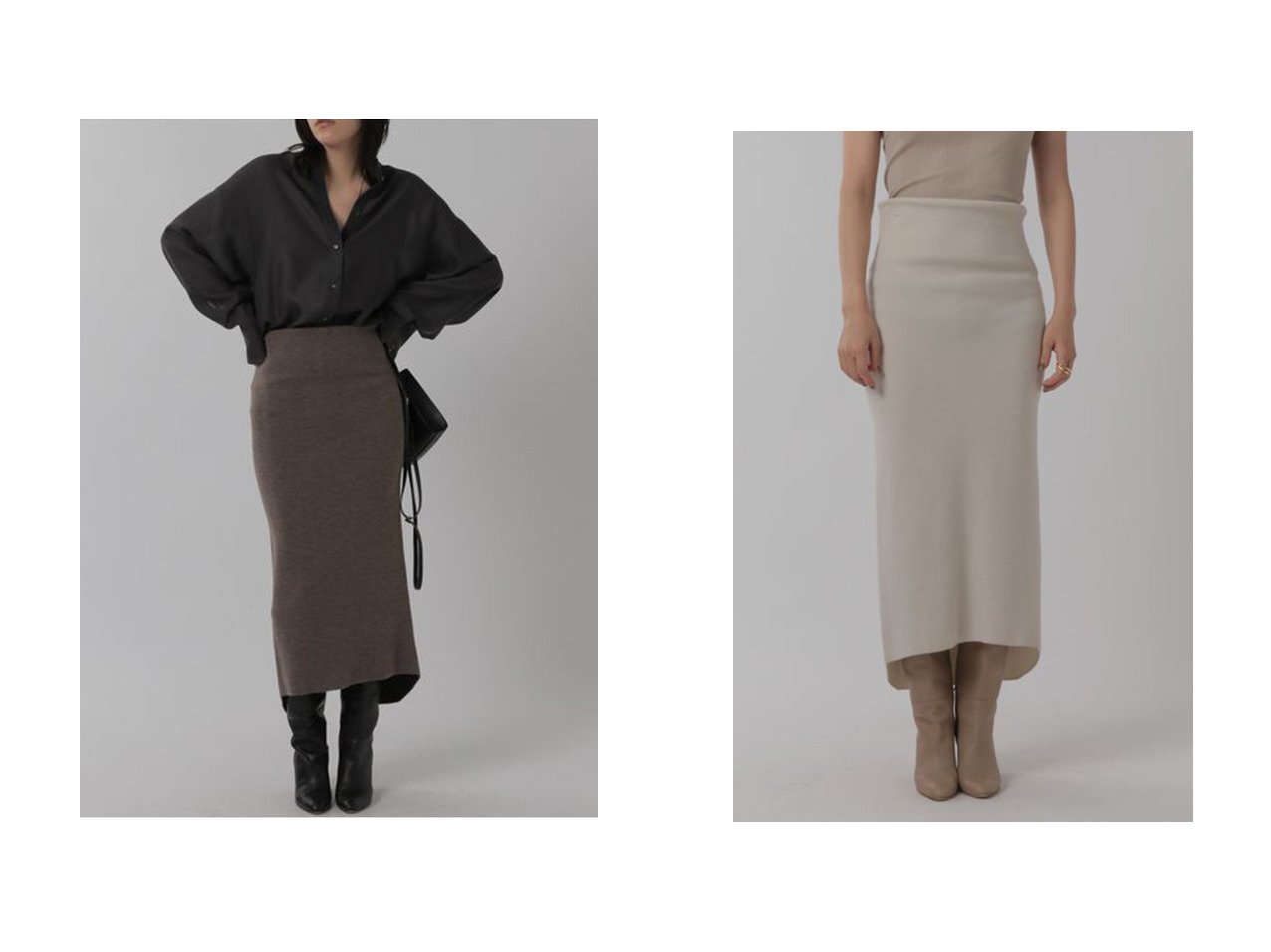 【Chaos/カオス】のムートリバーニットタイトスカート 【スカート】おすすめ！人気、トレンド、レディースファッションの通販 おすすめ人気トレンドファッション通販アイテム インテリア・キッズ・メンズ・レディースファッション・服の通販 founy(ファニー) 　ファッション　Fashion　レディースファッション　WOMEN　スカート　Skirt　ロングスカート　Long Skirt　2020年　2020　2020-2021秋冬・A/W　AW・Autumn/Winter・FW・Fall-Winter/2020-2021　2022年　2022　2022-2023秋冬・A/W　AW/Autumn/Winter//FW/Fall-Winter/2022-2023　A/W・秋冬　AW・Autumn/Winter・FW・Fall-Winter　おすすめ　Recommend　ストレッチ　セットアップ　ダブル　フェイス　ロング　ホワイト系　White　|ID:crp329100000114527