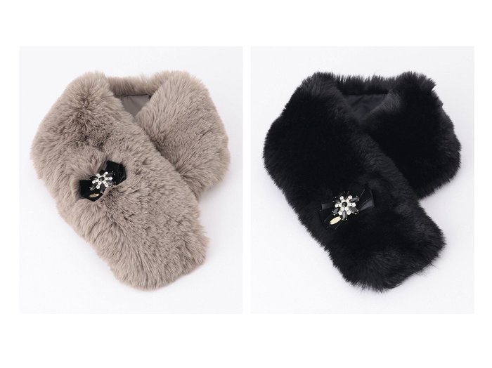【TOCCA/トッカ】のBIJOUX FUR TIPPET ティペット おすすめ！人気、トレンド、レディースファッションの通販 おすすめ人気トレンドファッション通販アイテム インテリア・キッズ・メンズ・レディースファッション・服の通販 founy(ファニー) https://founy.com/ ファッション Fashion レディースファッション WOMEN マフラー Mufflers 送料無料 Free Shipping 2022年 2022 2022-2023秋冬・A/W AW/Autumn/Winter//FW/Fall-Winter/2022-2023 A/W・秋冬 AW・Autumn/Winter・FW・Fall-Winter 冬 Winter エレガント クラシカル ストール スヌード フィット フェイクファー ブローチ マフラー リュクス |ID:crp329100000115045