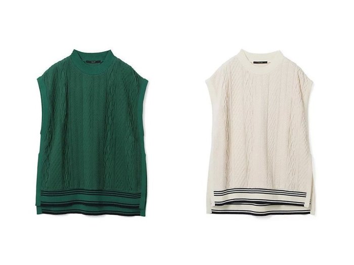 【Munich/ミューニック】の2 cable jacquard gilet 【アウター】おすすめ！人気、トレンド、レディースファッションの通販 おすすめ人気トレンドファッション通販アイテム インテリア・キッズ・メンズ・レディースファッション・服の通販 founy(ファニー) https://founy.com/ ファッション Fashion レディースファッション WOMEN アウター Coat Outerwear トップス・カットソー Tops/Tshirt ベスト/ジレ Gilets/Vests フォルム ベスト 洗える |ID:crp329100000115136