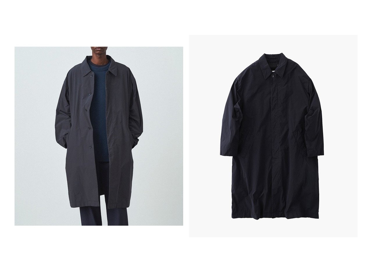 ATONエイトンAIR VENTILE バルマカーンコート - ステンカラーコート