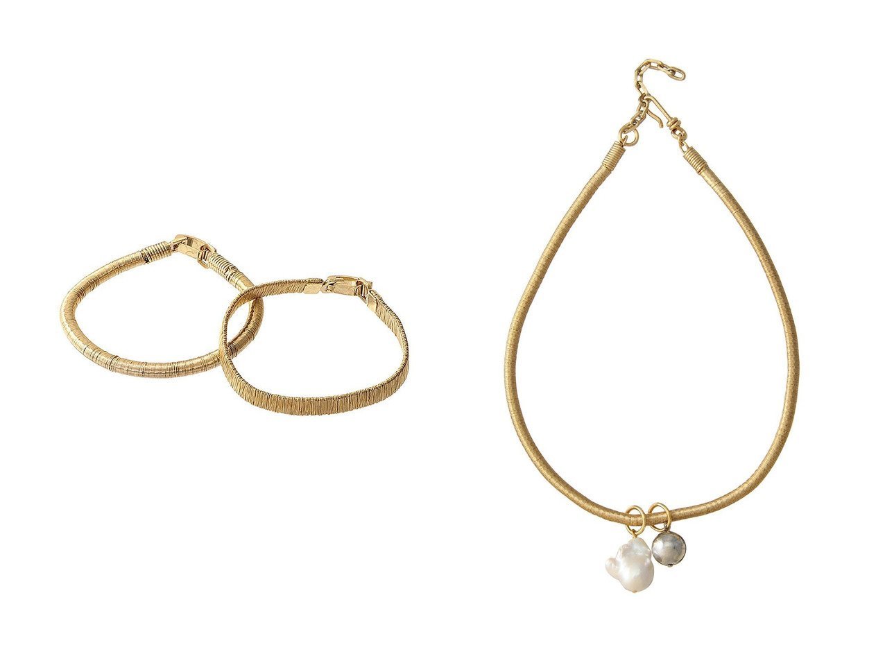 【ADER bijoux/アデル ビジュー】のLIEN ロープワイドブレスレット(2本セット)&LIEN チェーンネックレス 【アクセサリー、ジュエリー】おすすめ！人気、トレンド、レディースファッションの通販 おすすめ人気トレンドファッション通販アイテム インテリア・キッズ・メンズ・レディースファッション・服の通販 founy(ファニー) 　ファッション　Fashion　レディースファッション　WOMEN　ジュエリー　Jewelry　ブレスレット　Bracelets　バングル　Bangles　ネックレス　Necklaces　2020年　2020　2020-2021秋冬・A/W　AW・Autumn/Winter・FW・Fall-Winter/2020-2021　2022年　2022　2022-2023秋冬・A/W　AW/Autumn/Winter//FW/Fall-Winter/2022-2023　A/W・秋冬　AW・Autumn/Winter・FW・Fall-Winter　ブレスレット　シルバー　チェーン　ネックレス　パール　メタリック　シルバー系　Silver　|ID:crp329100000115841